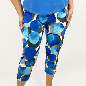 7/8 Hose DORA blau Detail