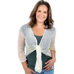 Bolero offwhite geknotet