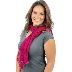 Bolero pink als Schal