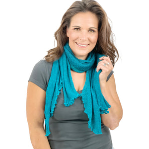 Bolero smaragd als Schal