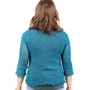 Bolero türkis Rückenansicht