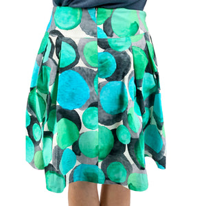 Faltenrock Tina türkis Rückansicht