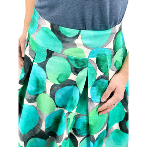 Faltenrock Tina türkis Detail