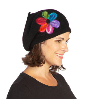 Baskenmütze Paula Seitenansicht