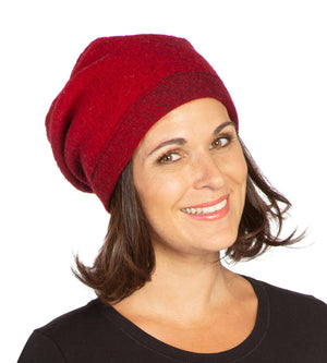 Beanie Mütze Fabricia rot