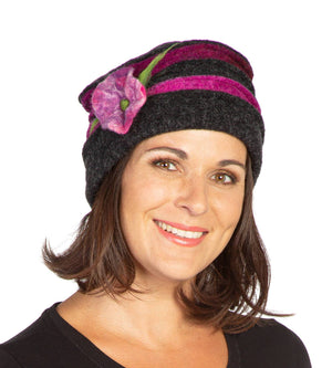 Biesen-Mütze FABRICIA pink