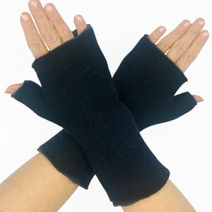 Daumenstulpe Wolke schwarz