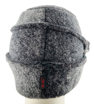 Duo-Mütze FABRICIA grau Rückansicht