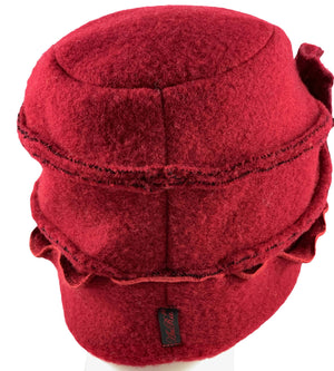 Mütze Wolke rot Rückansicht