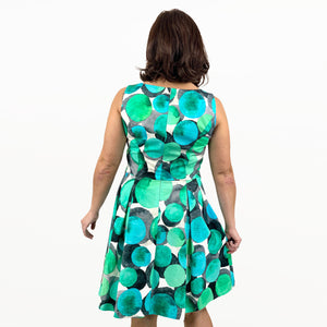 Prinzesskleid Tina türkis Rücken