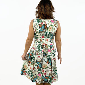 Prinzesskleid TINA weiß Rücken