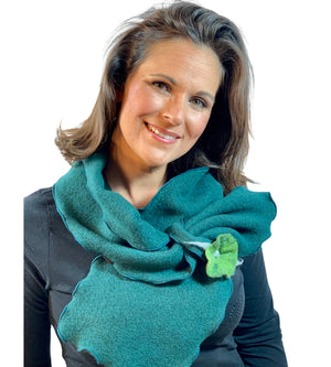 Steckschal Wolke grün