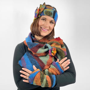 Stirnband PICA mit Steckschal und Stulpen