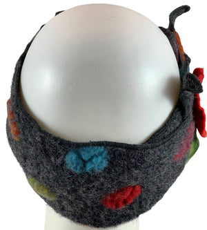 Stirnband Tupfen Rückansicht