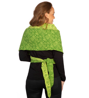 Verwandler Jule grün als Weste Rückansicht