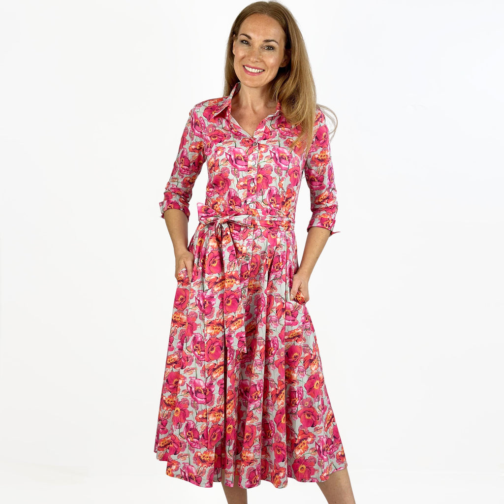 Blusenkleid Tina mohnblume