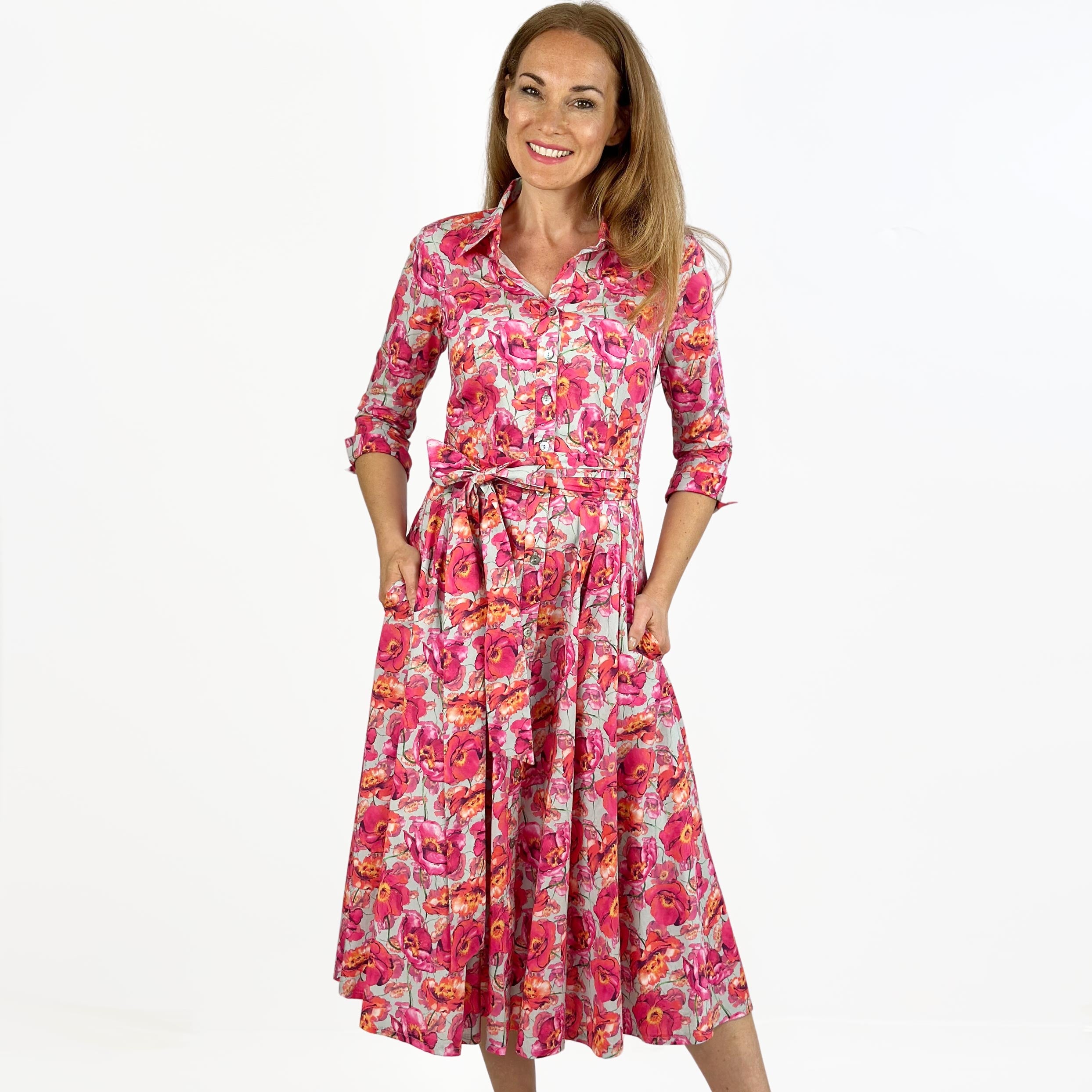 Blusenkleid Tina mohnblume