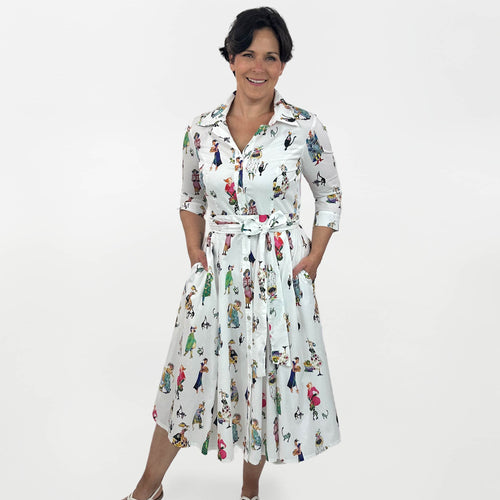 Blusenkleid Weibsbilder offwhite