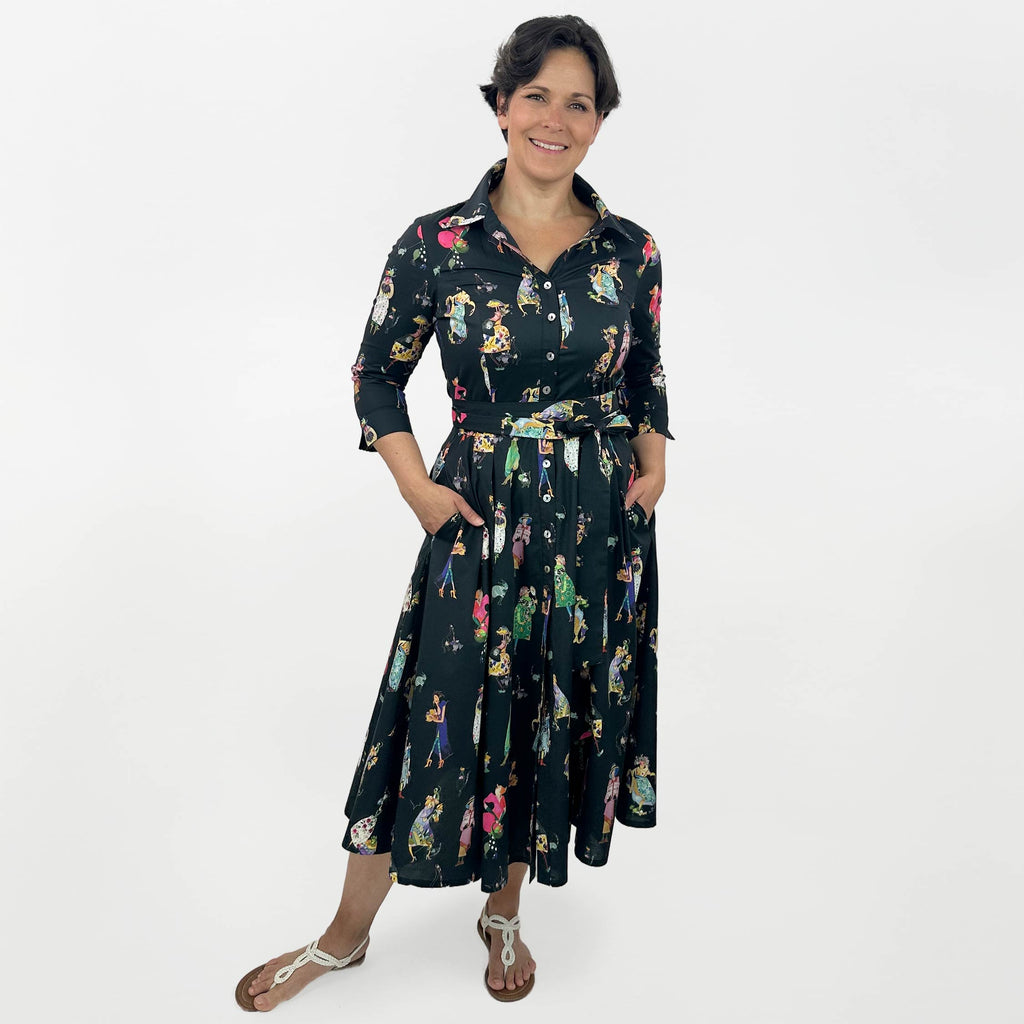 Blusenkleid Weibsbilder schwarz