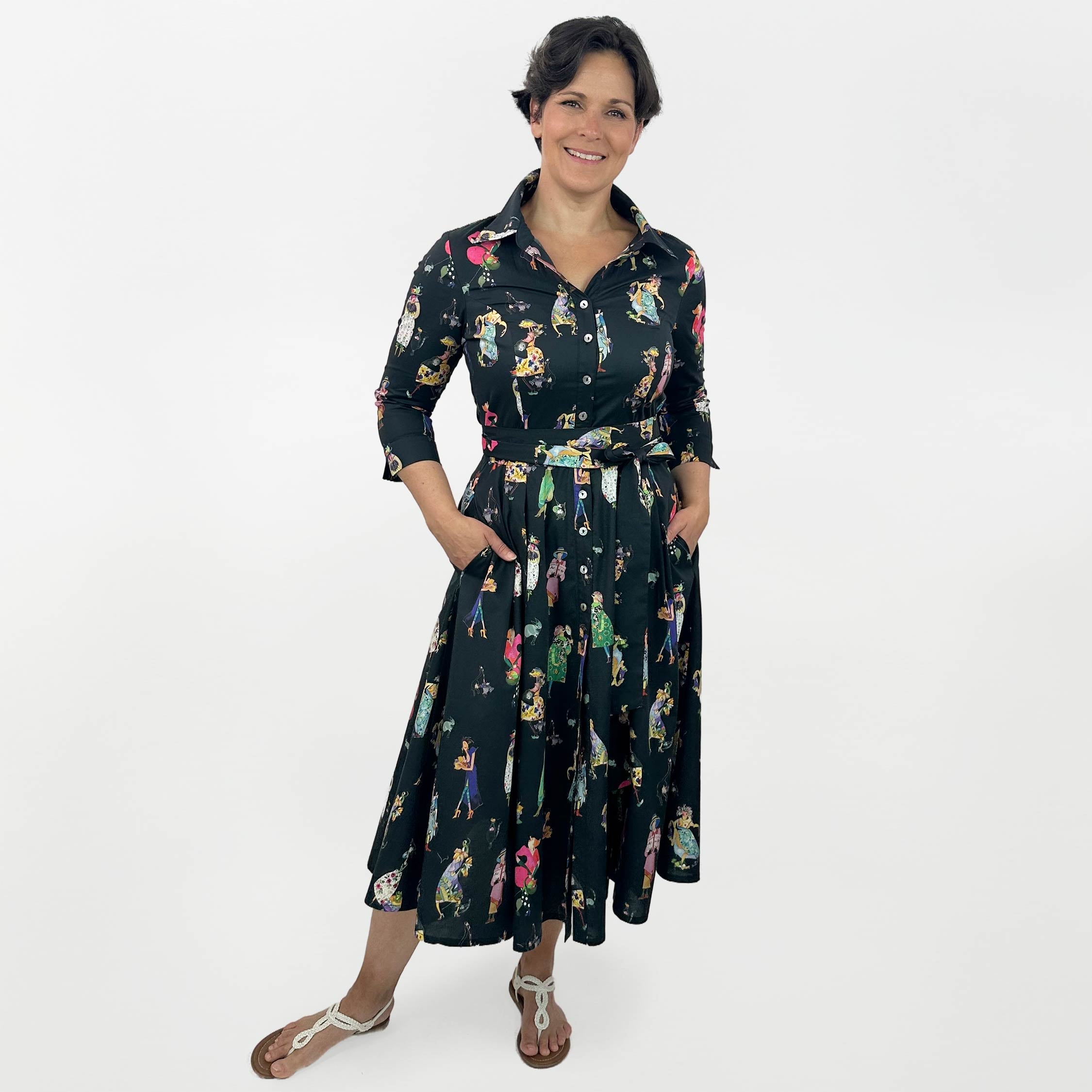Blusenkleid Weibsbilder schwarz