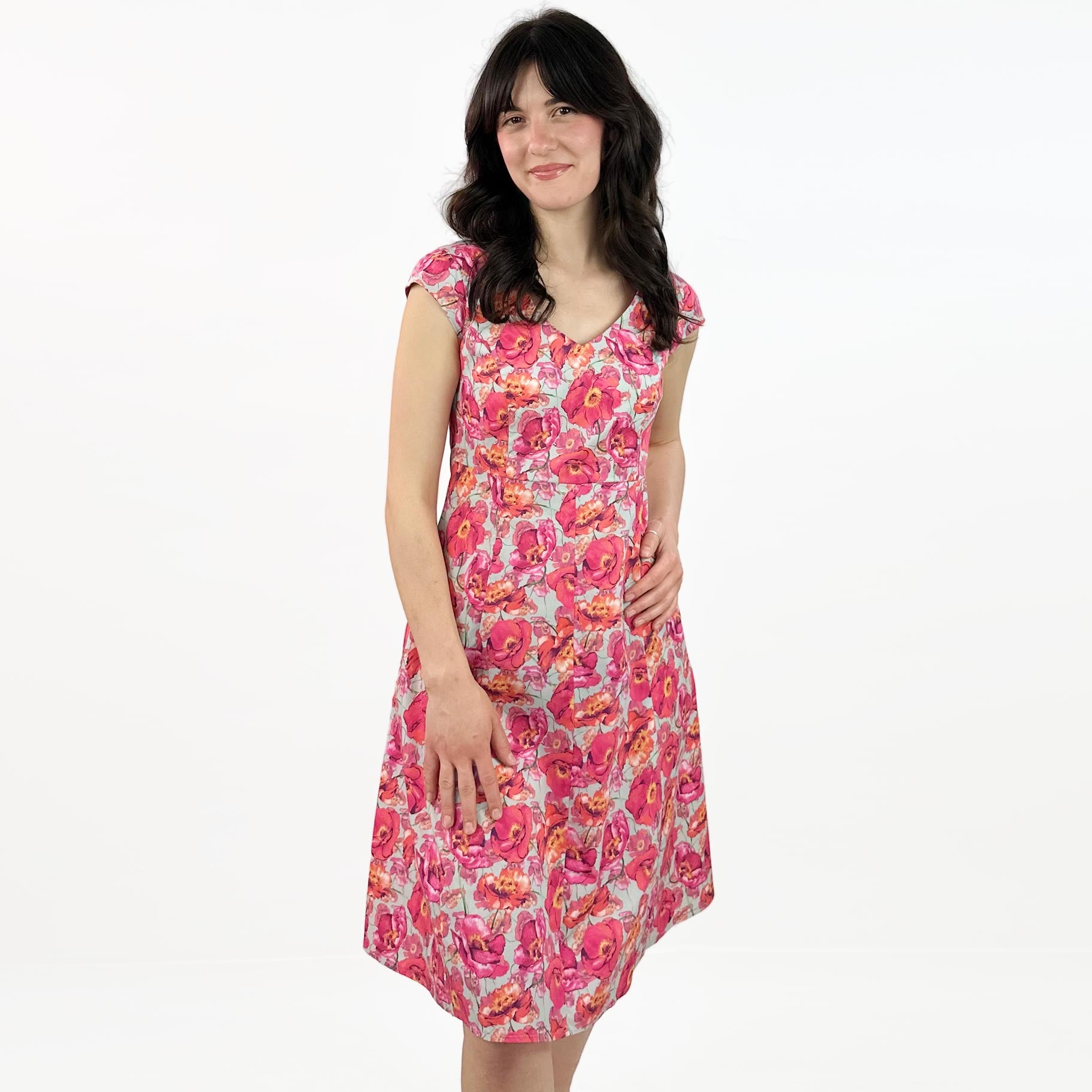 Empirekleid Tina mohnblume