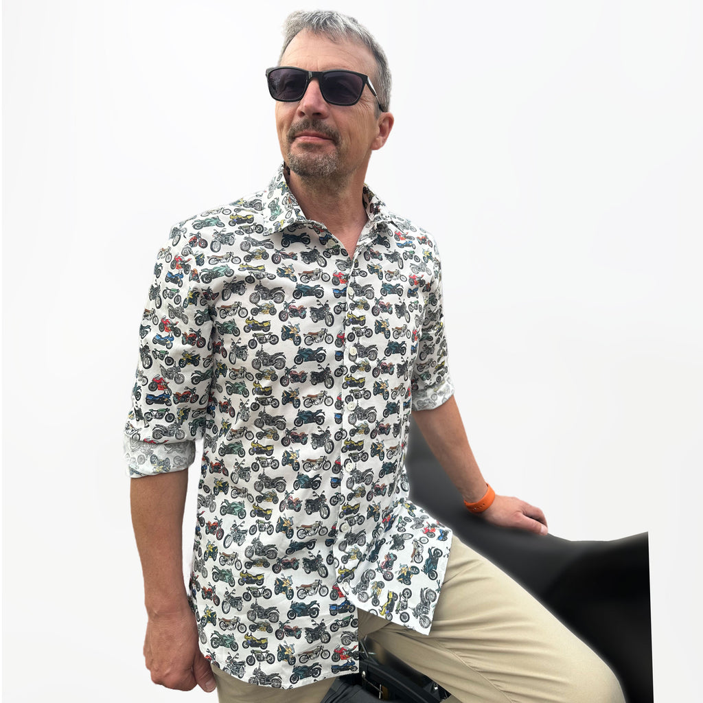 Herrenhemd Motorrad