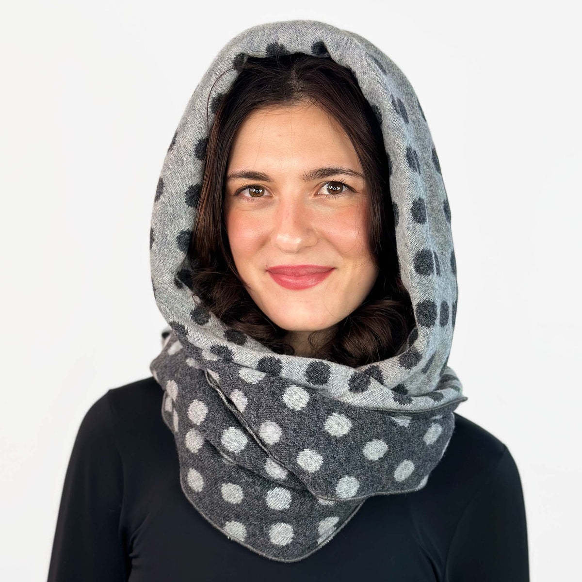 Verwandler Punkte anthrazit als Kapuze