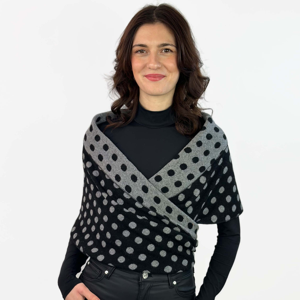 Verwandler Punkte schwarz als Weste