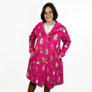 Wind- & Wetterjacke Weibsbilder pink geschlossen