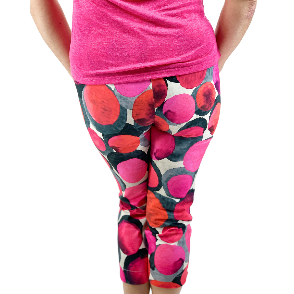 7/8 Hose DORA pink Rückseite