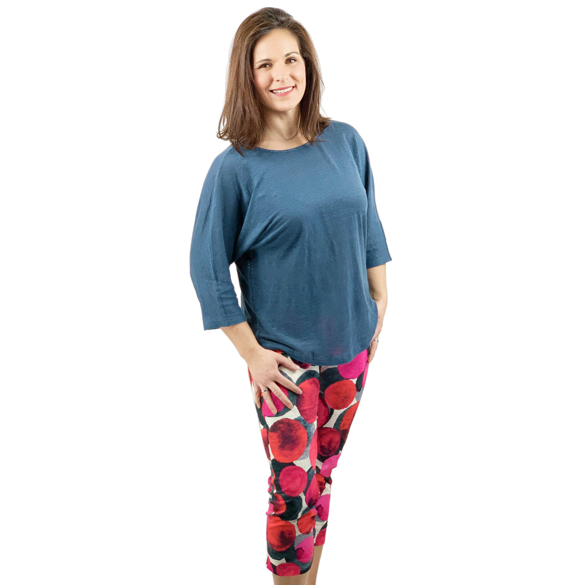 7/8 Hose DORA pink mit Kinonoshirt