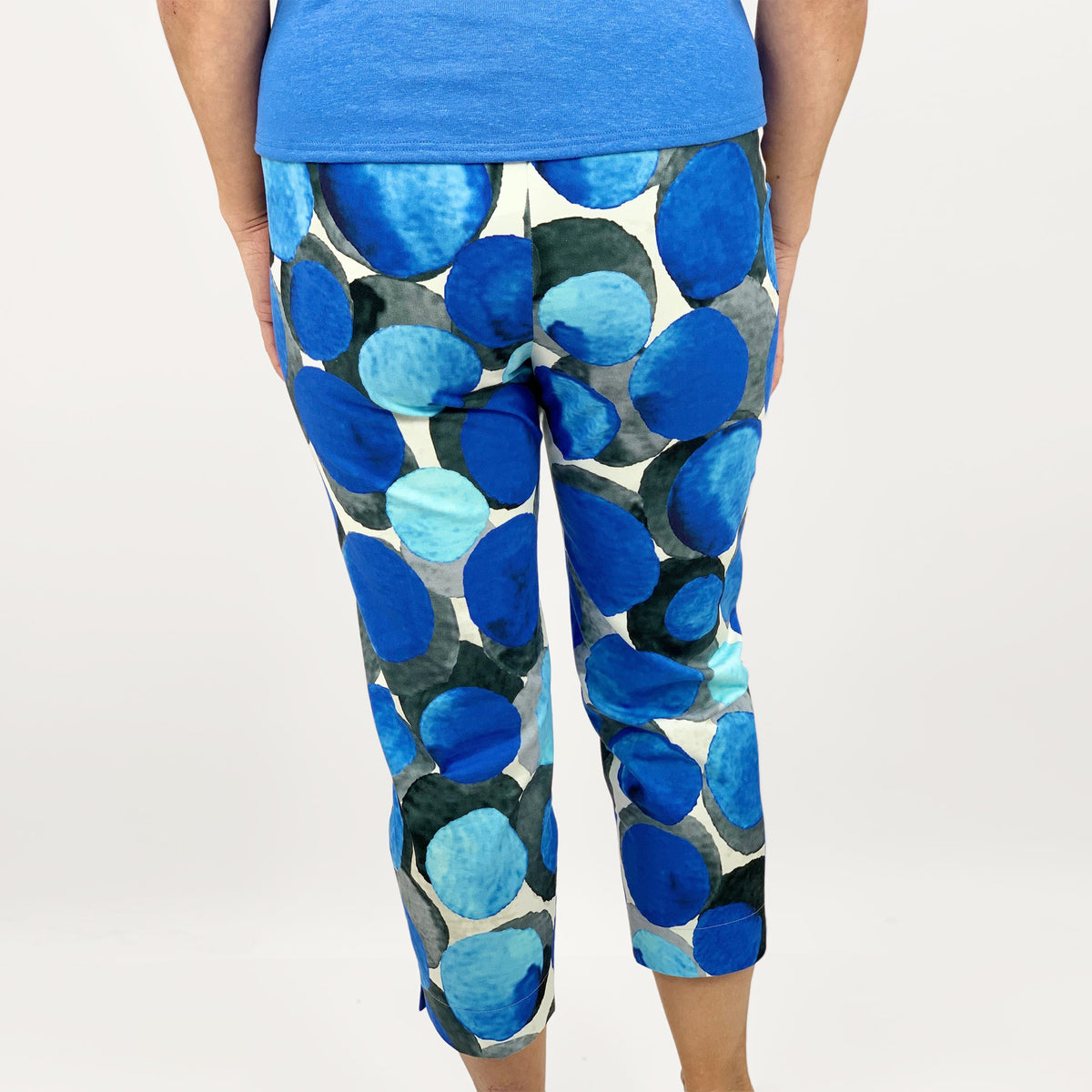 7/8 Hose DORA blau Rückseite