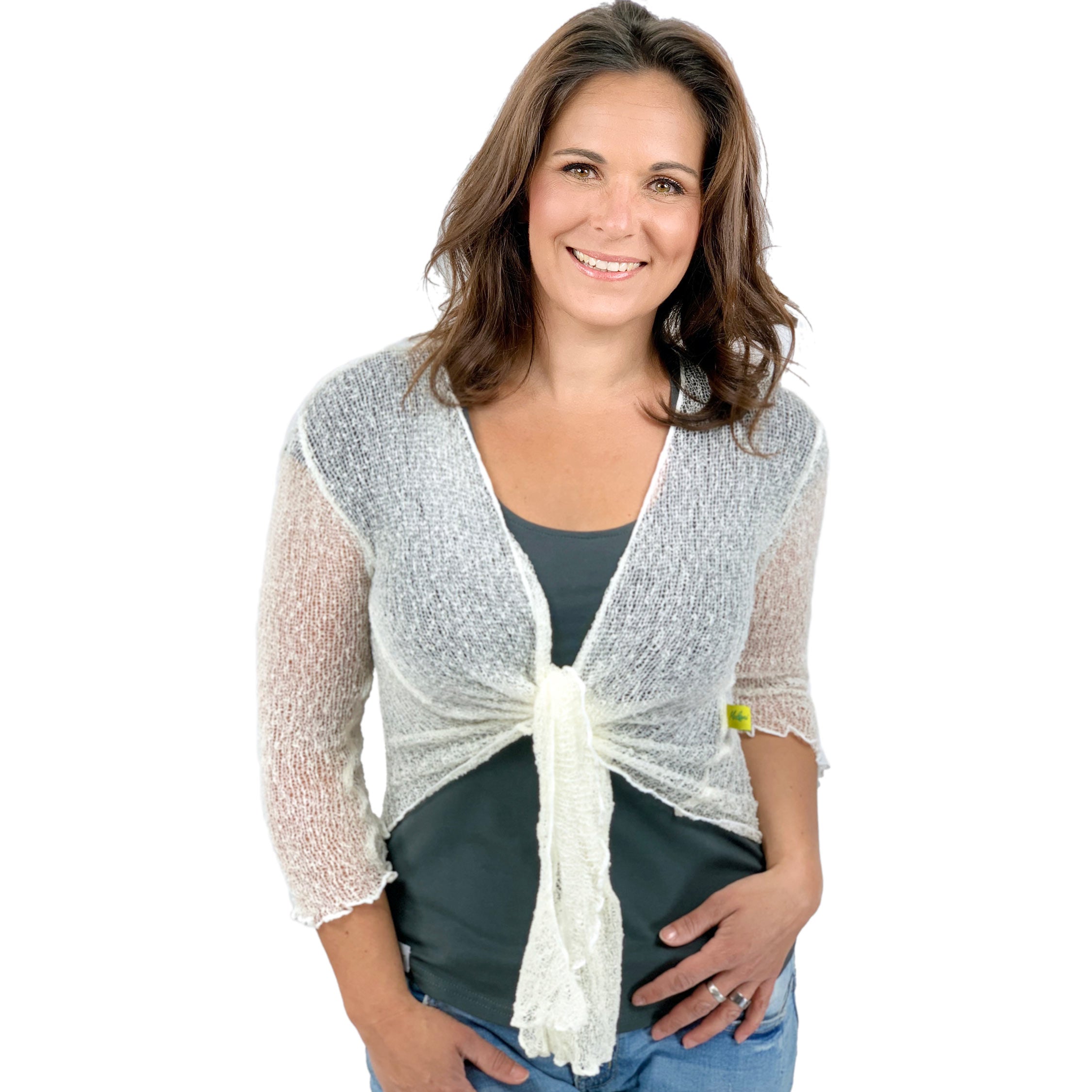 Bolero offwhite geknotet