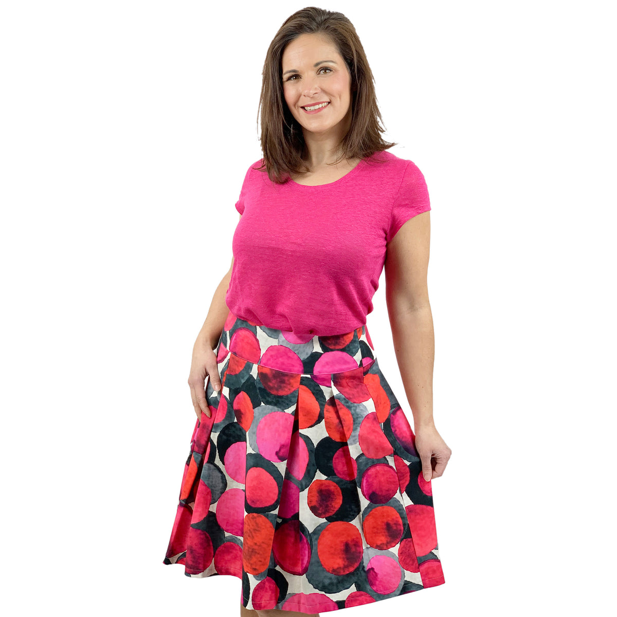 Faltenrock Tina pink