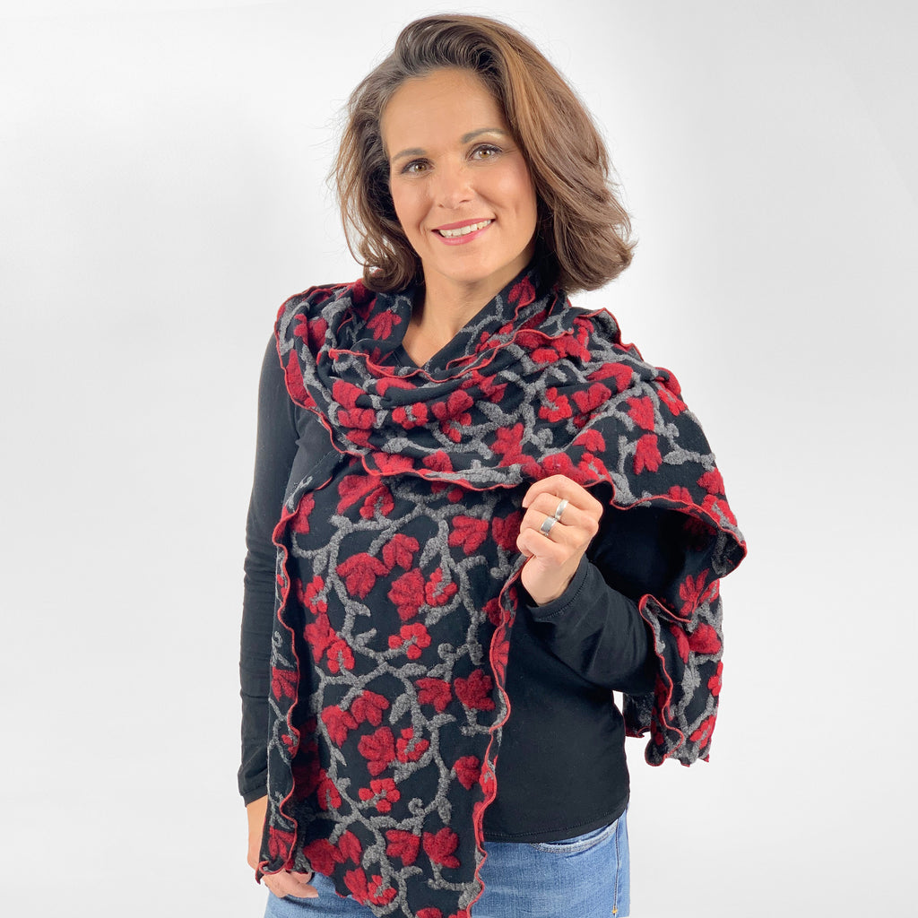 Longschal ALESSIA rot 2