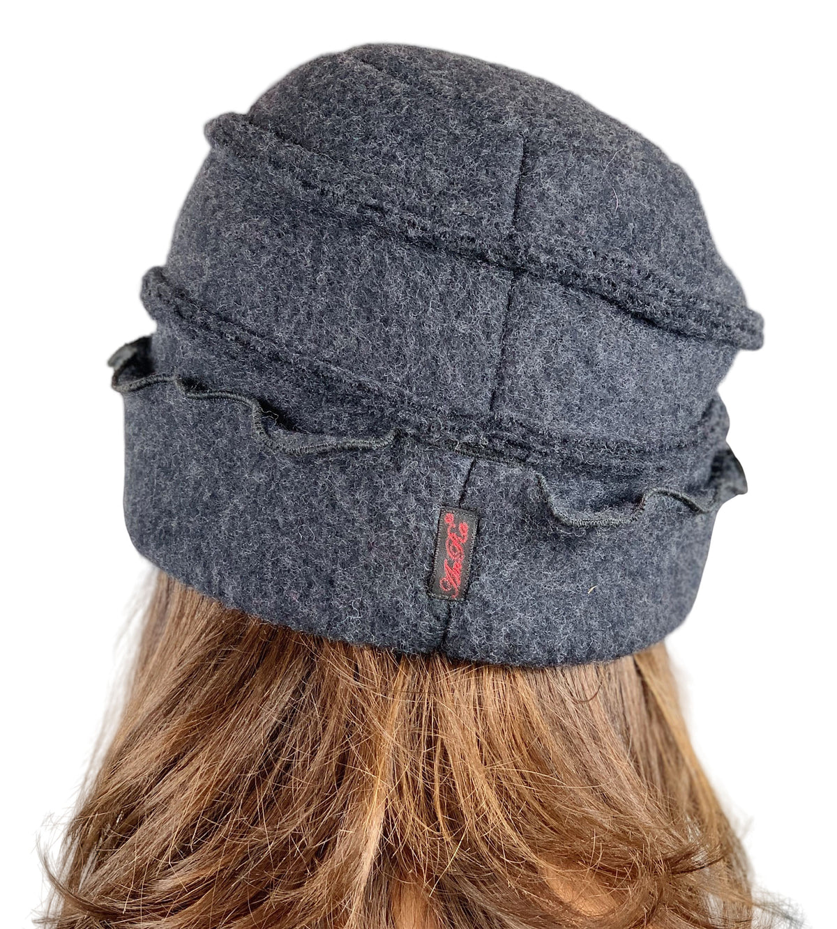 Mütze Wolke grau Rückansicht