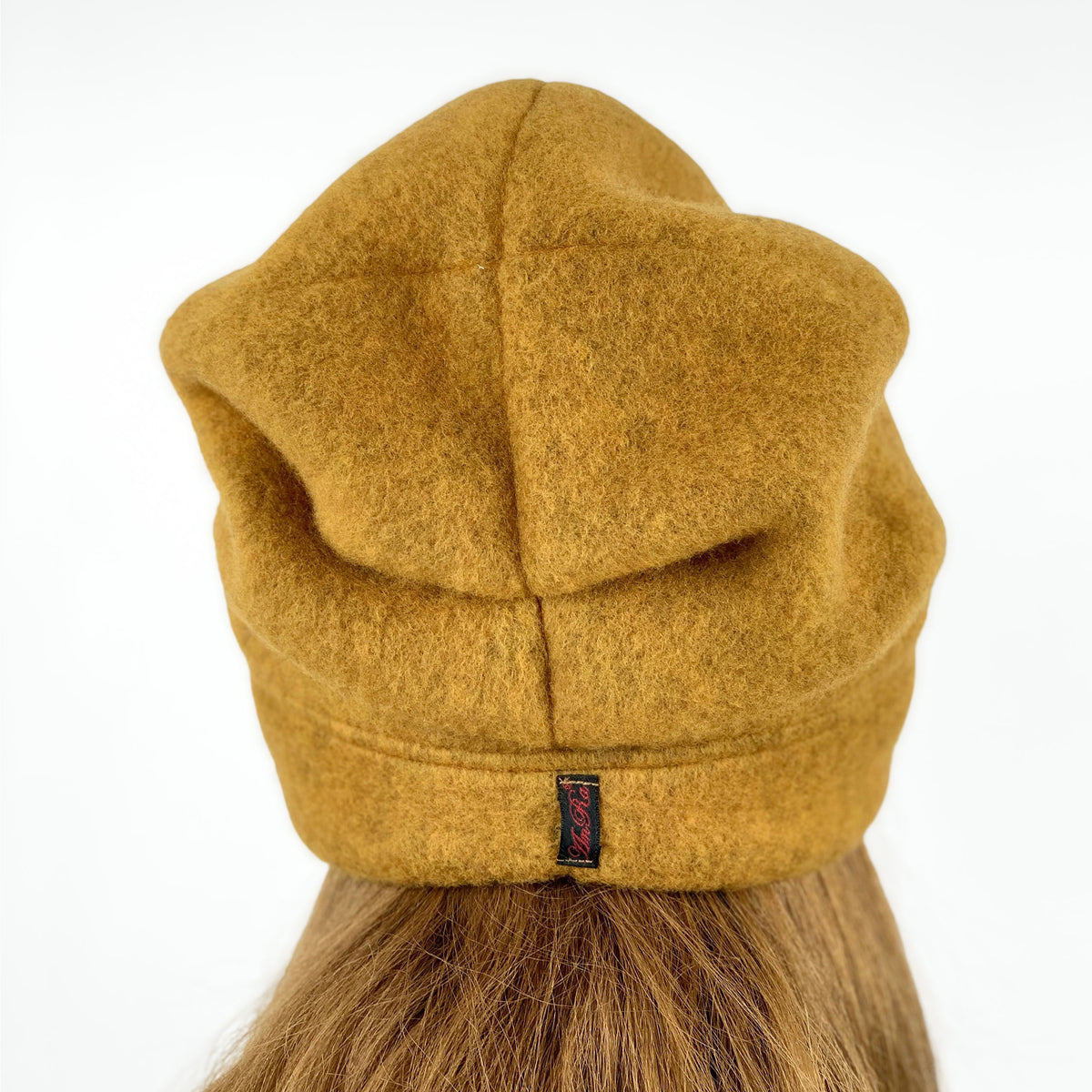 Beanie Wolke gelb von hinten