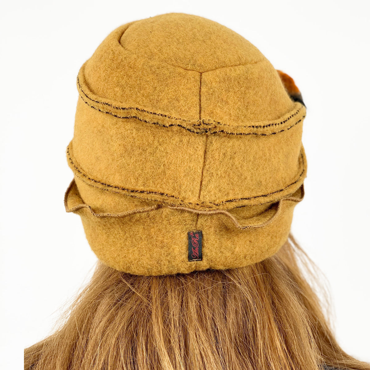 Mütze Wolke gelb von hinten