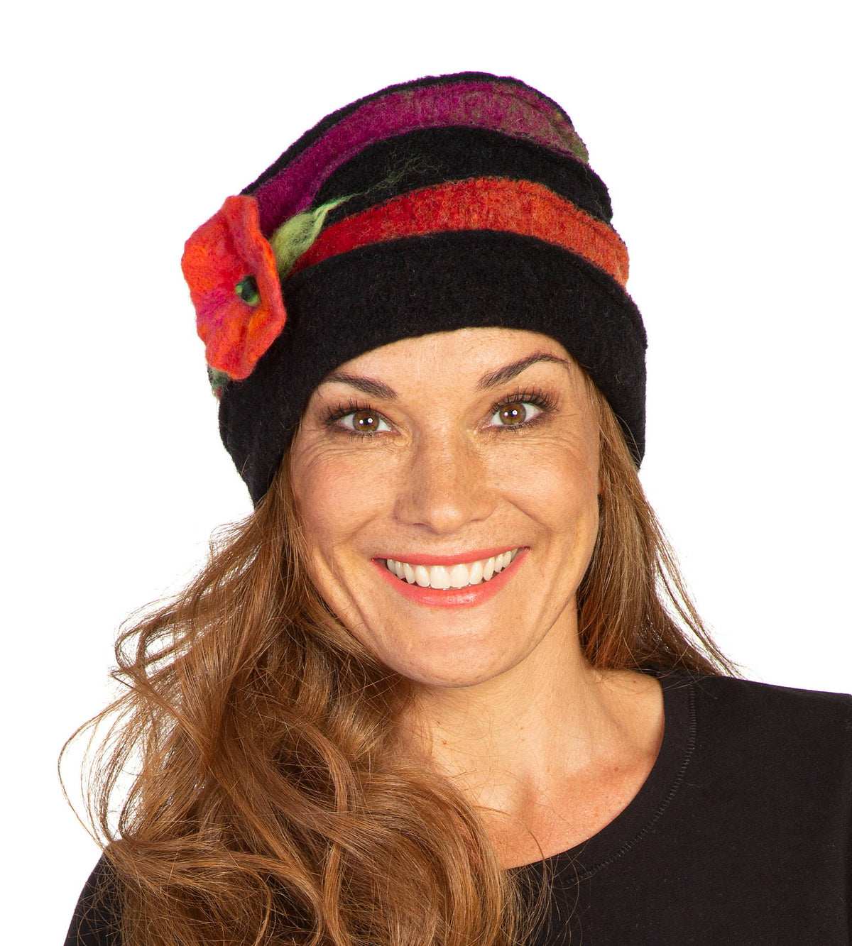 Biesen-Mütze Fabricia multicolor Vorderansicht