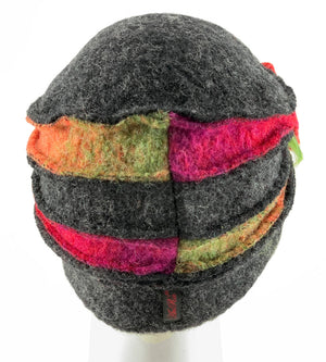 Biesen-Mütze Fabricia multicolor Rückansicht