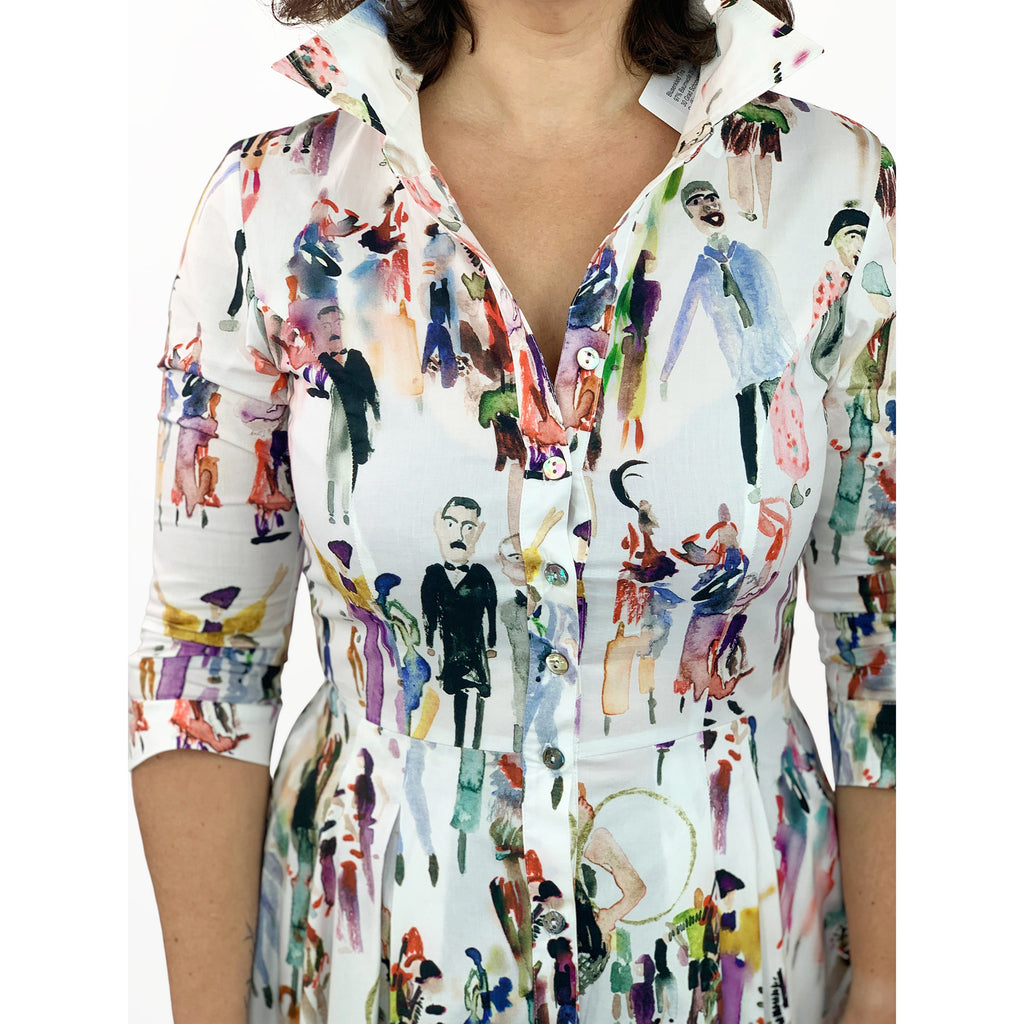 Blusenkleid People, Ausschnitt