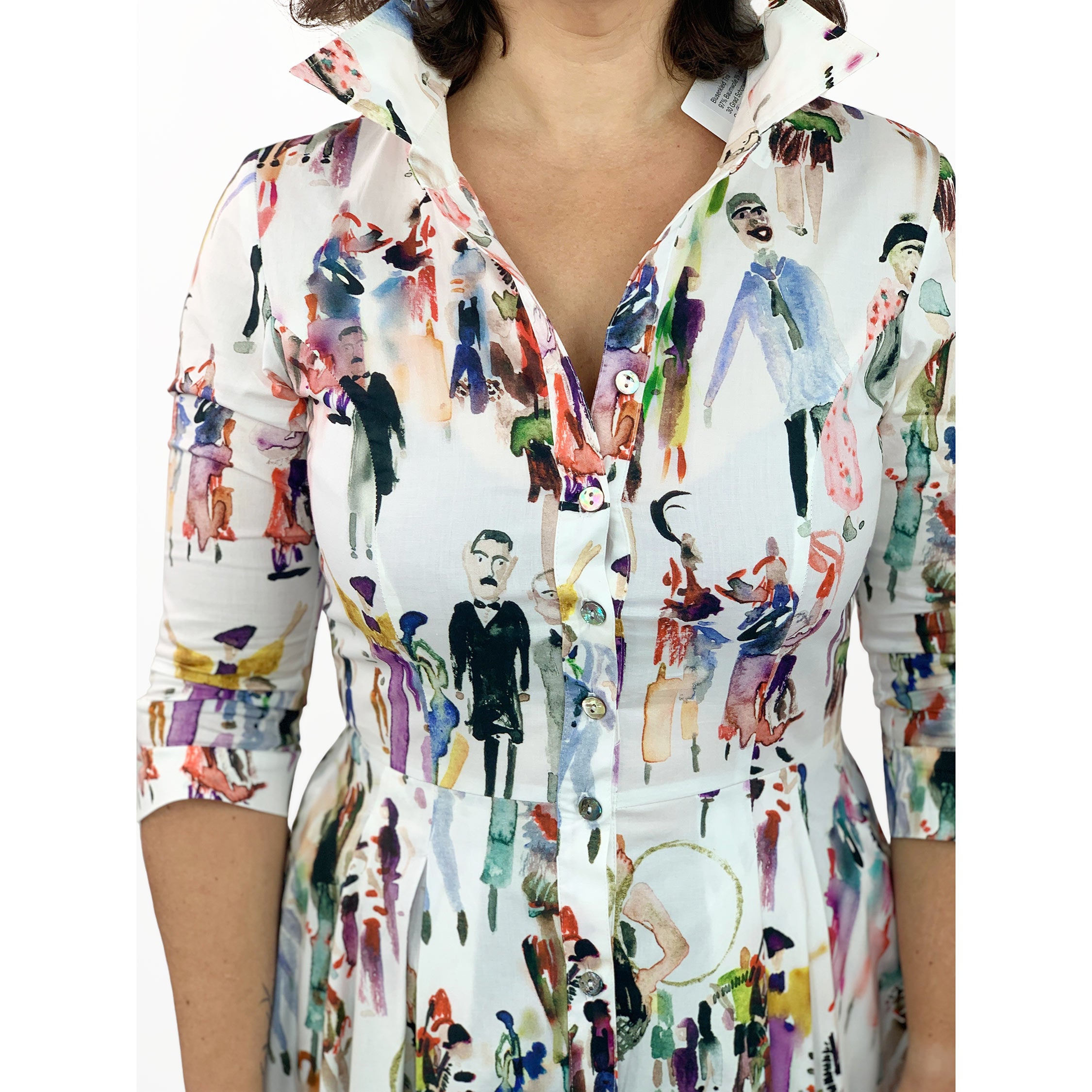 Blusenkleid People, Ausschnitt