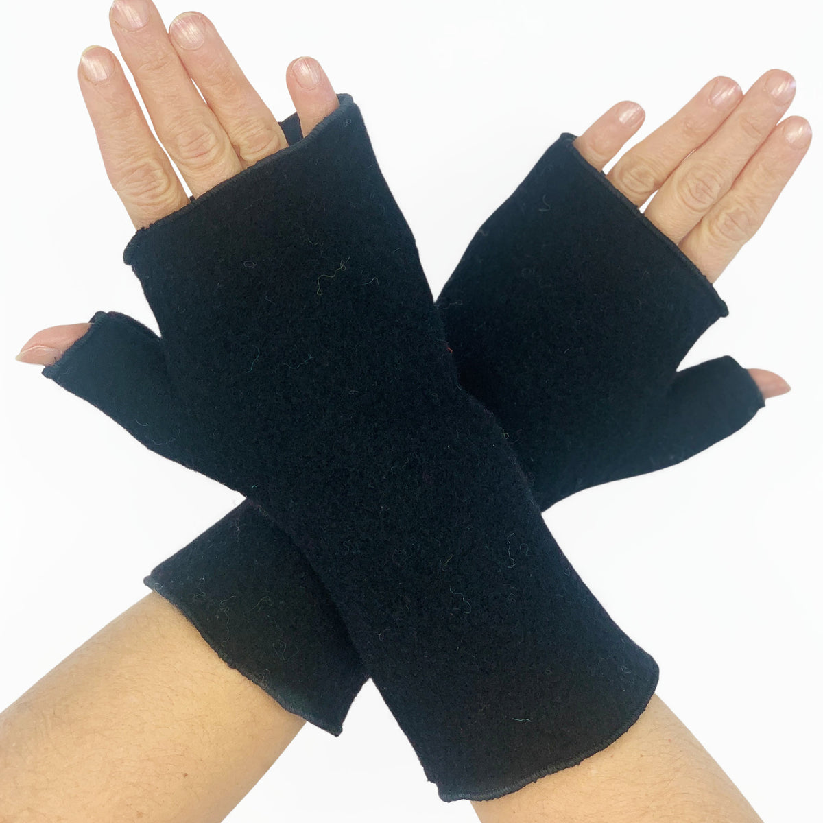 Daumenstulpe Wolke schwarz