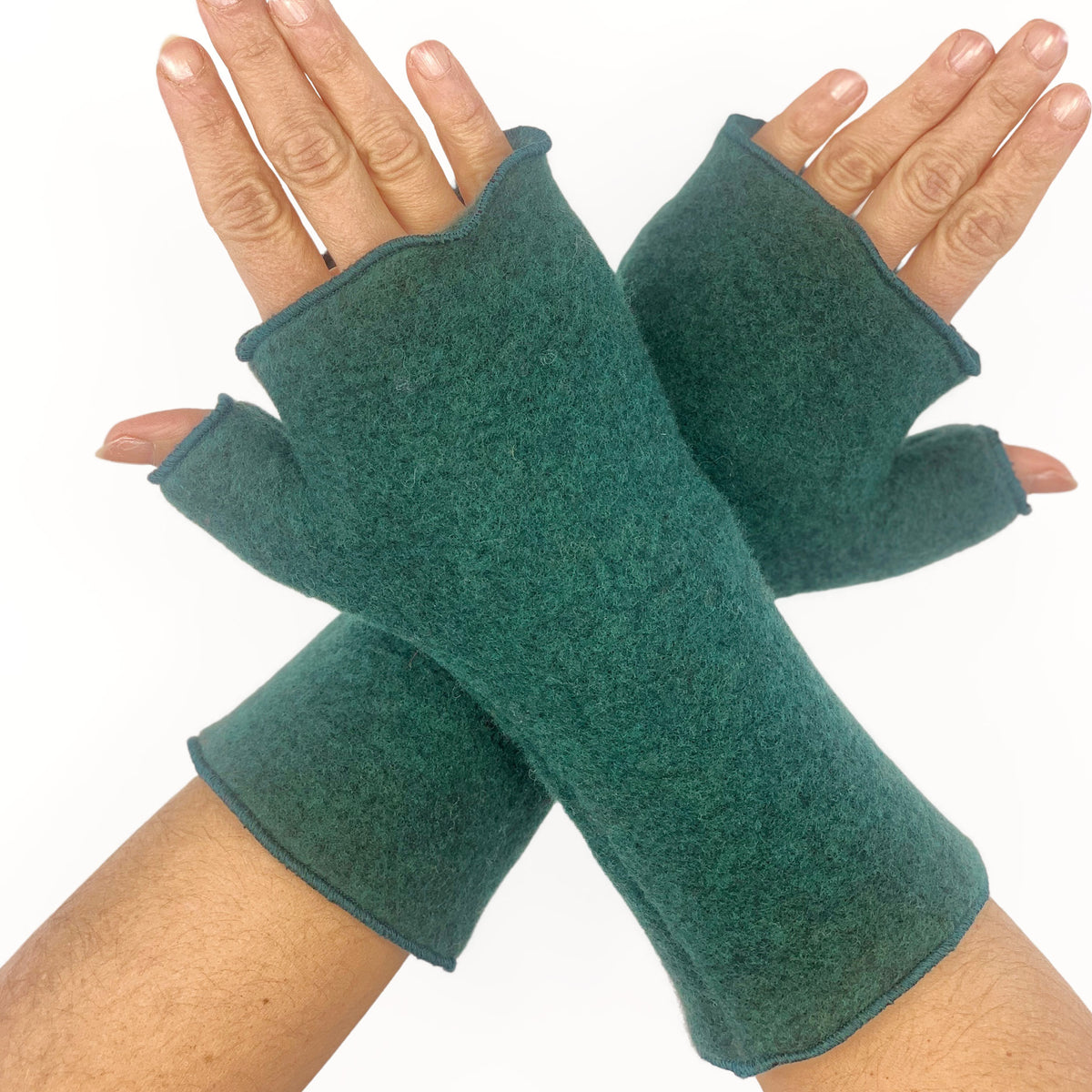 Daumenstulpe Wolke tanne