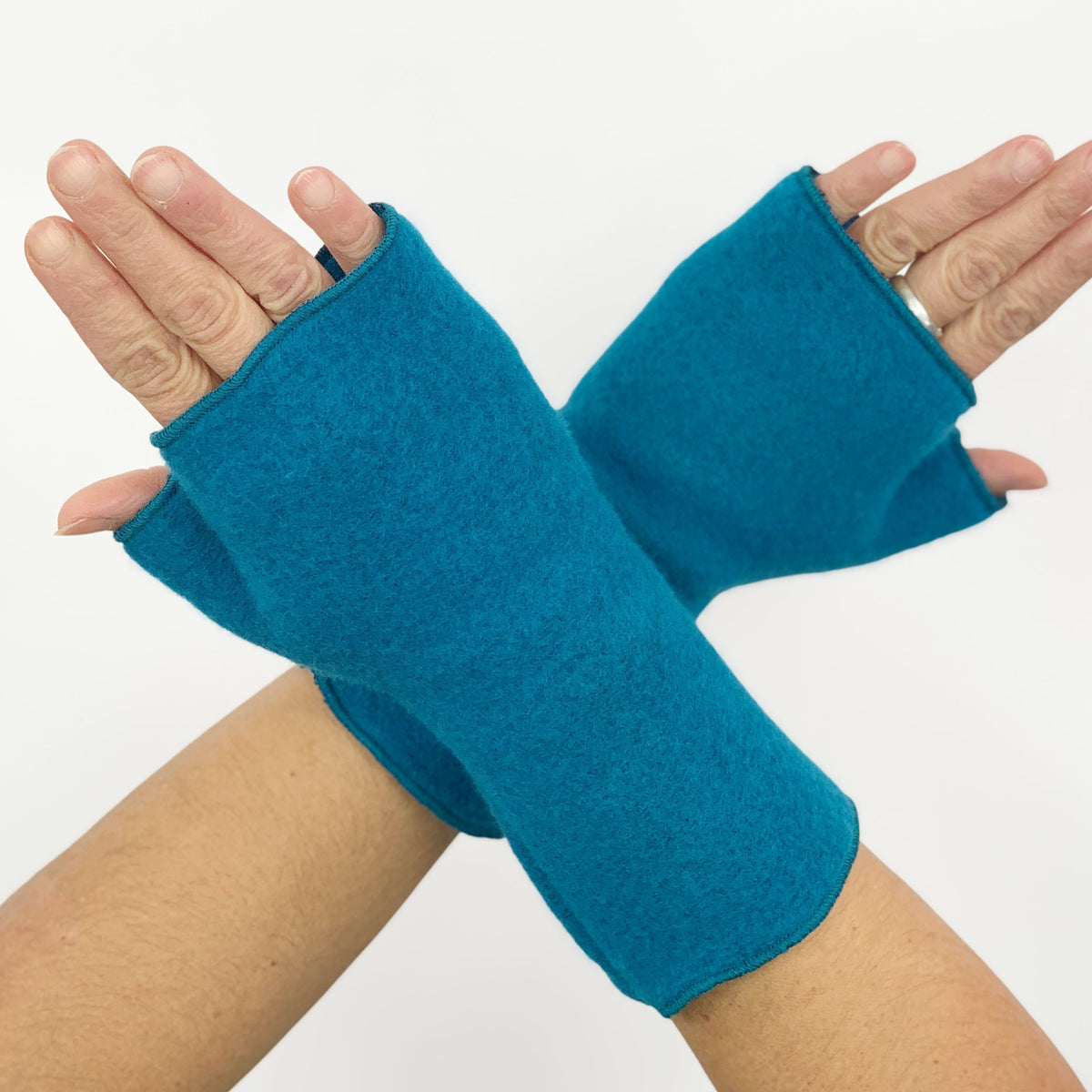 Daumenstulpe Wolke türkis