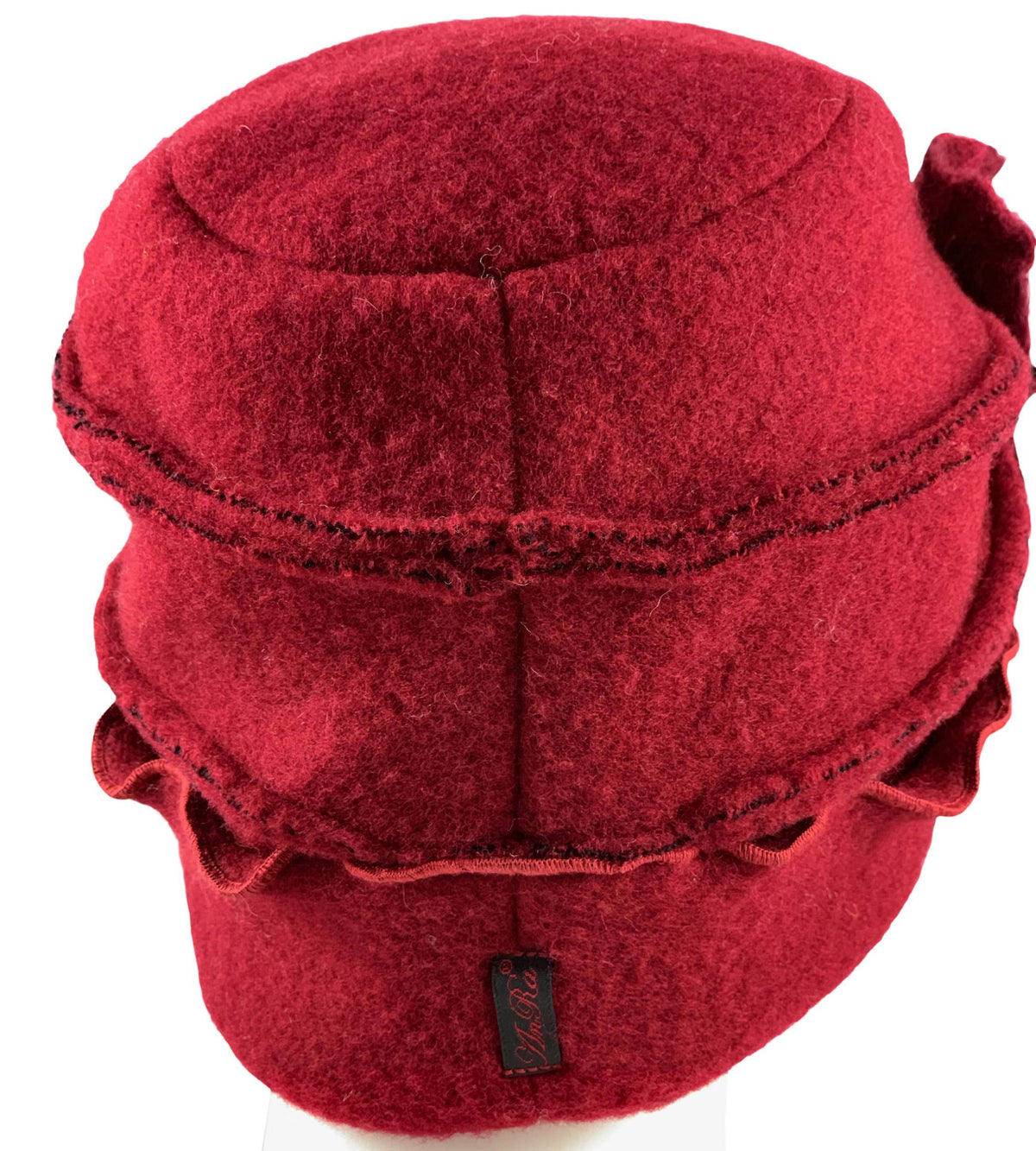 Mütze Wolke rot Rückansicht