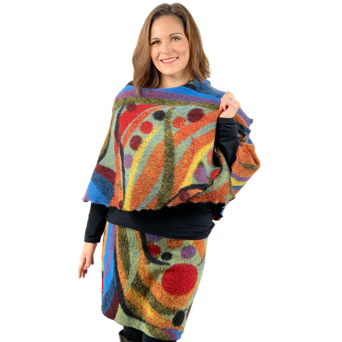 Poncho Pica mit Rock Pica
