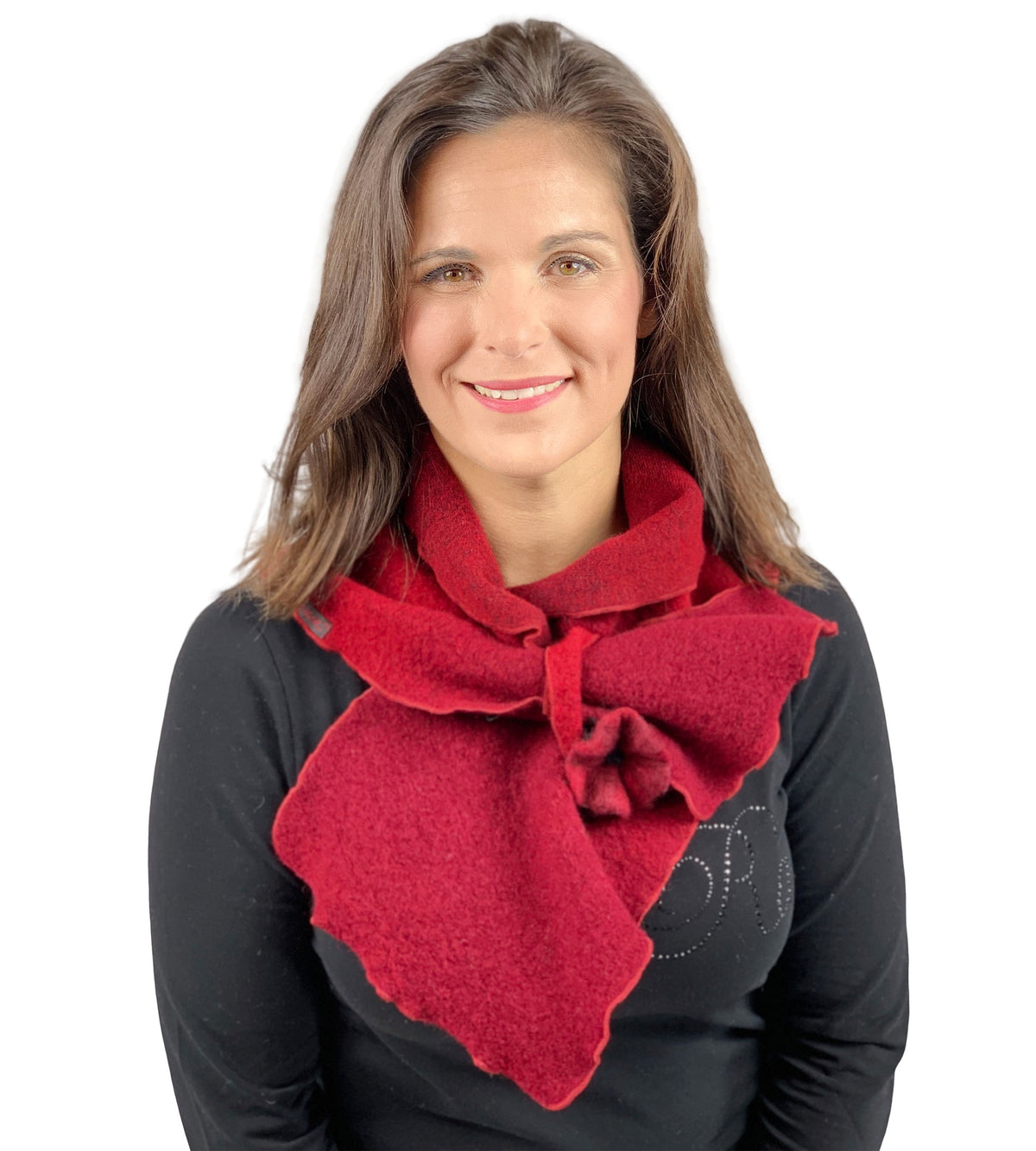 Steckschal Fabricia rot