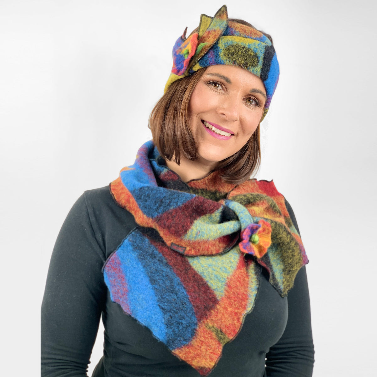 Steckschal PICA mit Stirnband