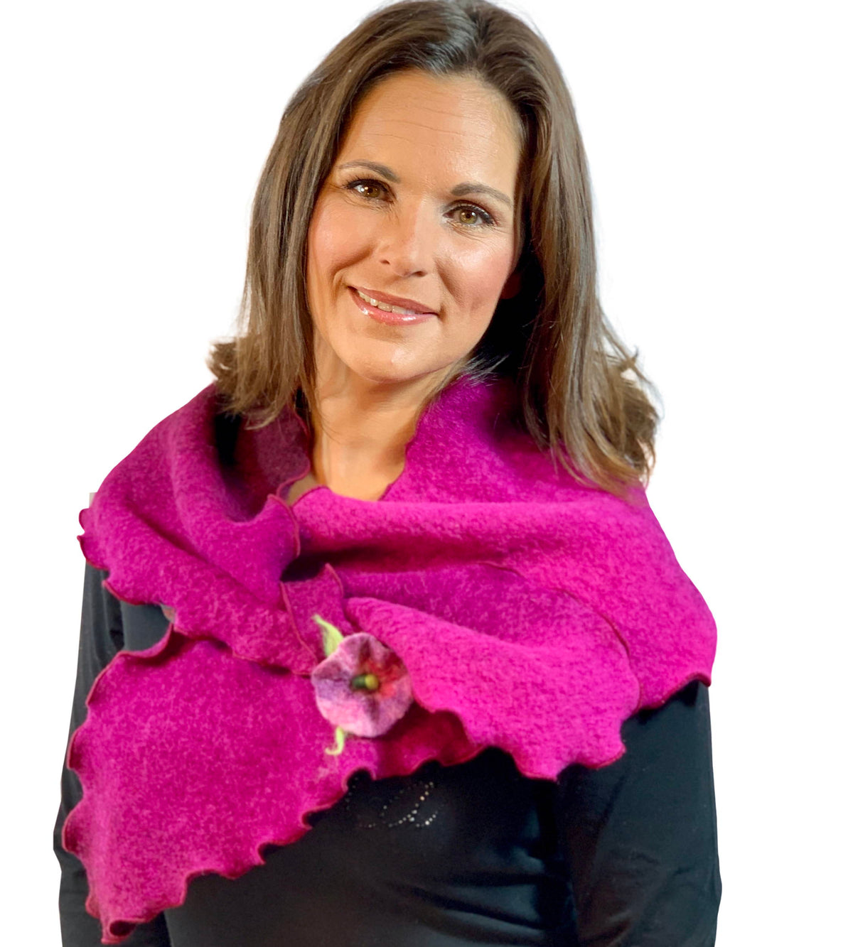 Steckschal XL Fabricia pink